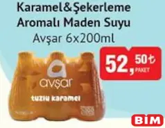 AVŞAR KARAMEL&ŞEKERLEME AROMALI MADEN SUYU 6X200 ML AVŞAR KARAMEL&ŞEKERLEME AROMALI MADEN SUYU 6X200 ML